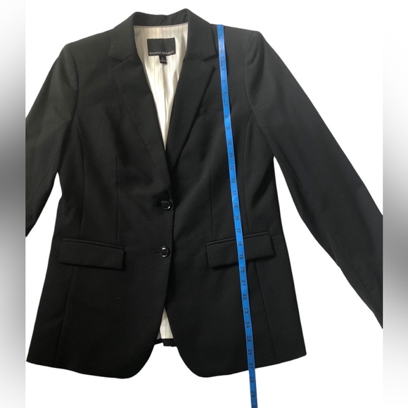 2/$14 ❤️ Banana Republic Black Two Button Blazer Sz 8 - Picture 5 of 6
